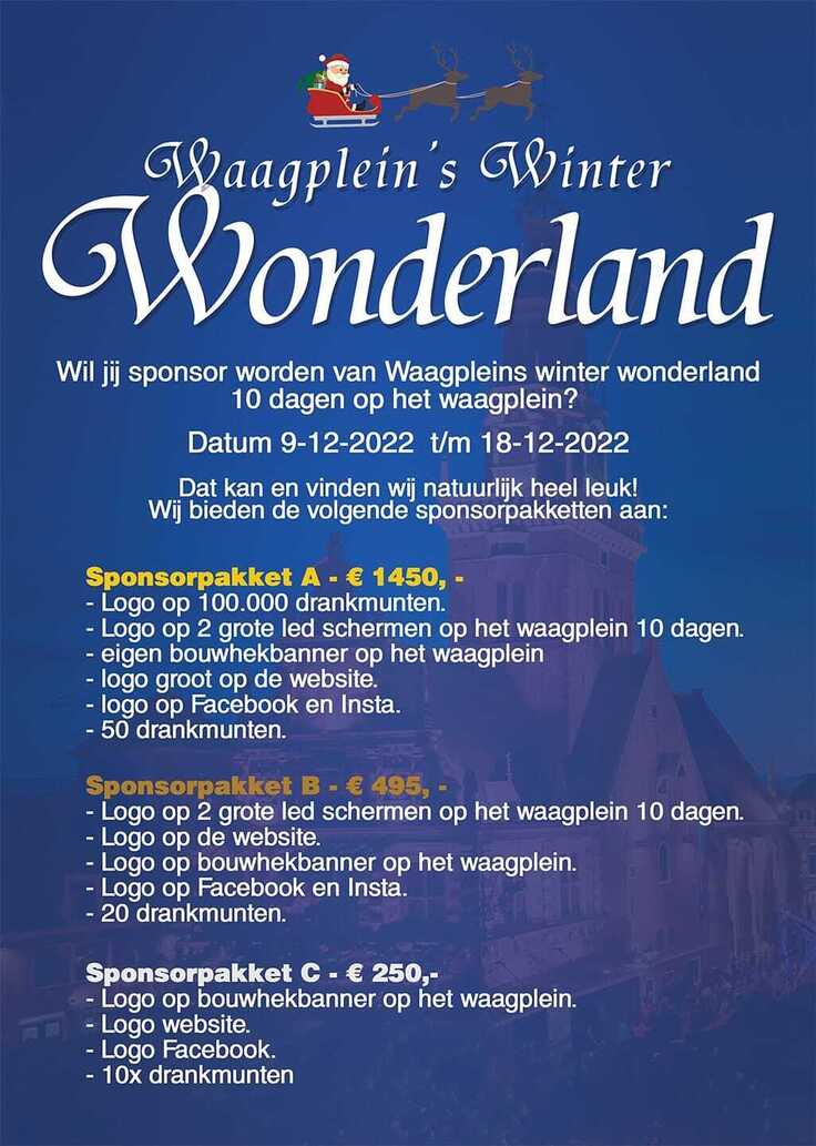 Sponsor Waagplein's Winter Wonderland